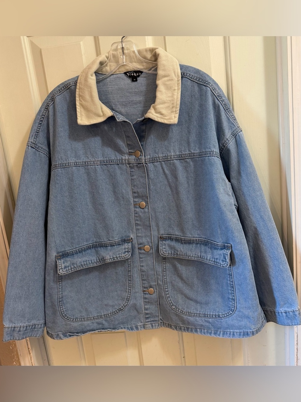 Women’s Yeokou Lightwash Denim Barn Jacket | Farmhouse Coastal Cowgirl | M